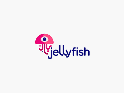 Jellyfish branding design icon illustration logo vector