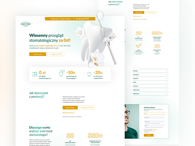 Dentist's office landing page