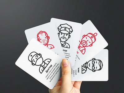 Mafia cards card design game illustration vector