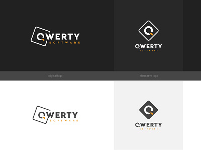 Qwerty Software Logo Redesign branding design icon illustrator logo logodesign logotype redesign typography ui vector web