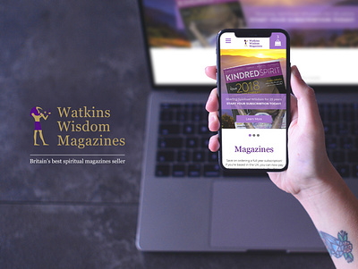 Watkins Wisdom magazine design ecommerce great britain magazine store typography ui ux web website