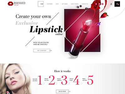 Website design for lip lab art branding design illustration logo typography ui ux web website