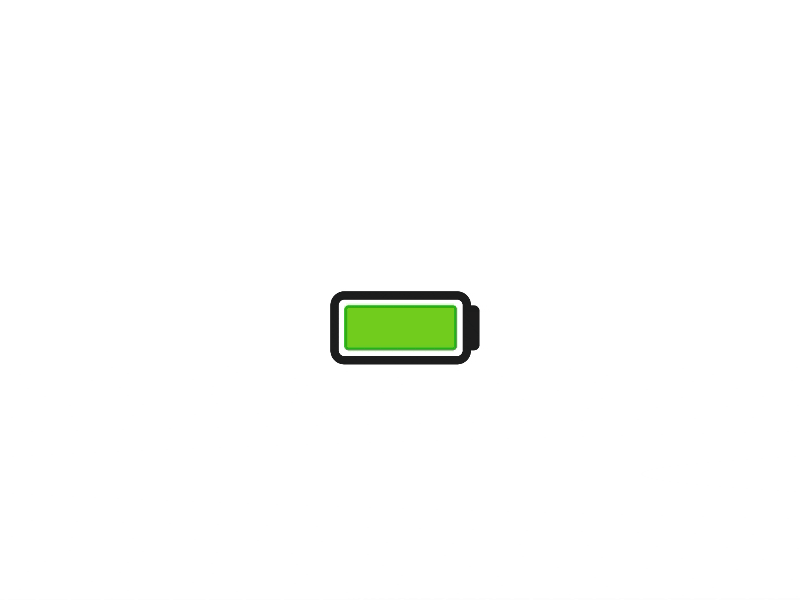 Battery - Charge animation battery flinto motion vector