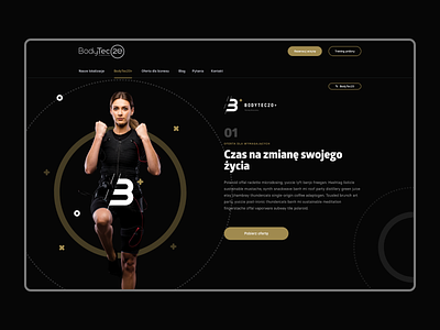 Bodytec20+ branding design landing page logo webdesign