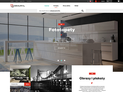 Demural design e commerce homepage print printing house shop store ui ux web webdesign website