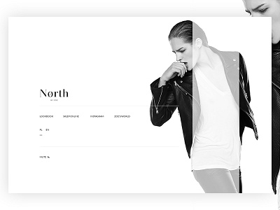 North by ZOE fashion store black clean clear fashion light minimal store ui ux webdesign website white