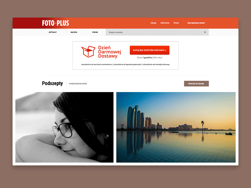 Foto-plus portal design e commerce homepage portal ui ux web webdesign website