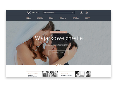 AK Bizuteria jewelry store design e commerce homepage jewelry shop store ui ux web webdesign website