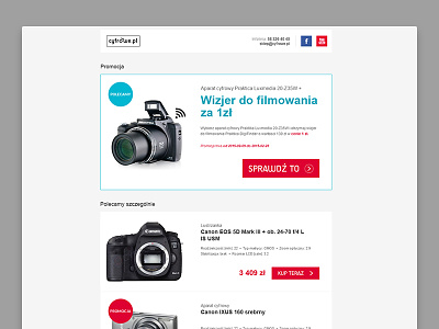 Cyfrowe.pl Newsletter e-commerce mailing newsletter shop store ui