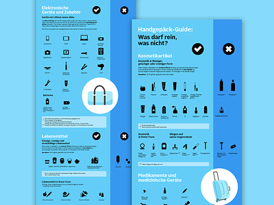 Infographic for OTTO blue color palette creativedesign hand luggage helvetica infographic infographic design old school plane swiss swiss design travel travel infographic userinterface webdesign