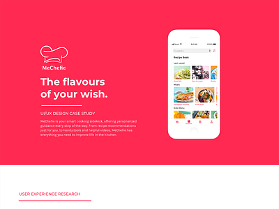 UI/UX case study recipe app