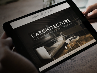 Audrey Azoura's Website 3d animation architecture branding css3 fullscreen html5 interior webdesign wood
