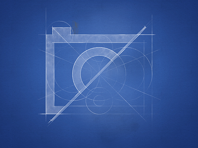 Camera Logo / blueprint ali bleuprint blue camera icon karagoz logo pencil photo photography print rules