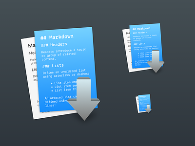 Markdown macOS App Icon icon macos markdown