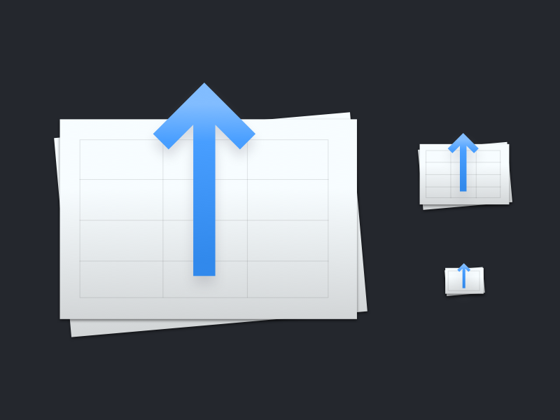 Data Export Icon by John Wickham on Dribbble