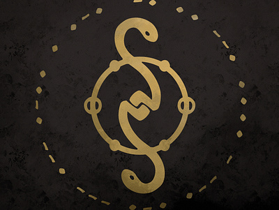 Nightgrowler Seal 2020 logo logo design seal serpent sigil snake twin snakes