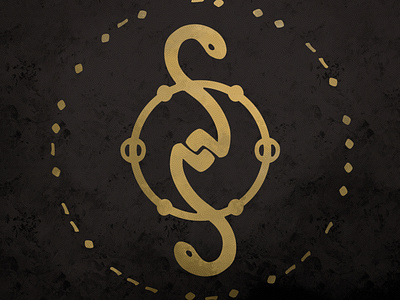Nightgrowler Seal 2020 logo logo design seal serpent sigil snake twin snakes