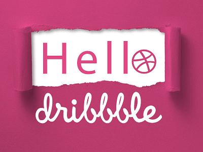 Hello Dribbble black branding design designer dropshipping free free use hello dribbble illustration mockup model photoshop t shirt t shirt tee template tshirt ui web websites