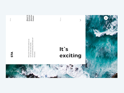 STA Surf Travel Agency branding design identity minimal type typography ui ux web website