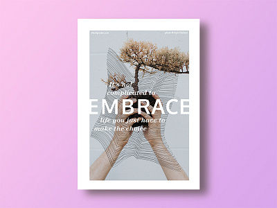 Embrace blankposter embrace graphicdesign poster posterdesign