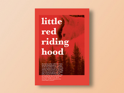 little red riding hood fairy tale graphicdesign little red riding hood poster posterdesign red story tale wolf