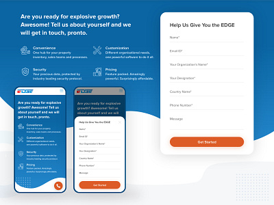 EDGE, Contact Us ui web