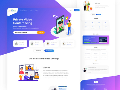 Online Meeting and Video Chat ui web