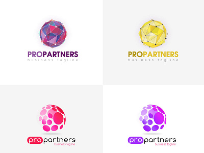 Pro Partner Logo illustration ui web