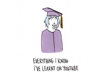 Everything I know comic funny girl illustration knowledge my life relatable university youtube