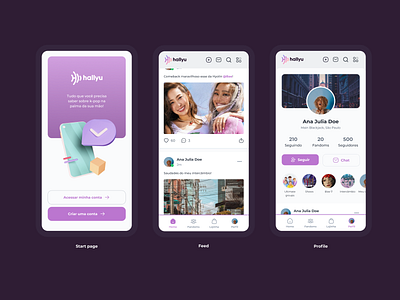 Hallyu App | 2021 Review app ui uidesign visual design