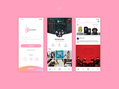 App for kpoppers brand design korea kpop uidesign uipractice