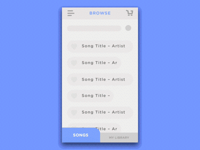 Soundkey Prototype animation app blockchain gif music principle prototype sketch song ui