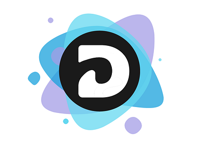 DeepDive Logo Concept colorful layered letter logo mark music opacity round sharing splat