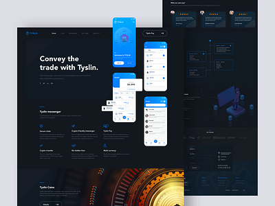 Tyslin landing page design ui ux web design