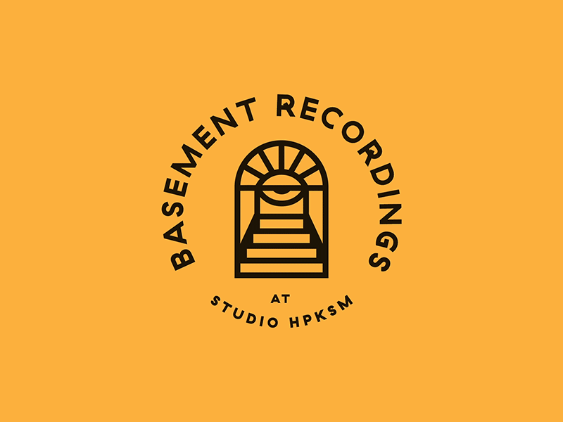 Basement Recordings 1 animation badge badge logo badgedesign basement cellar design door eye illustration logo logotype motion psychedelic stairs typography
