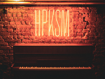 Studio HPKSM bar branding identity logo logotype neon neon sign restaruant