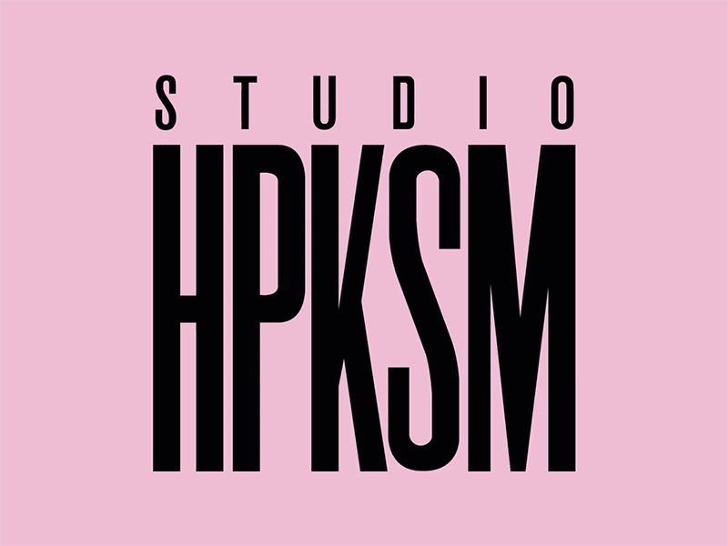 Studio HPKSM animation banner bar branding condensed flag identity live scene logo logotype pennant restaurant typography