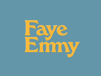 Faye Emmy 1 70s bespoke branding custom type custom typeface design faye emmy identity ligature logo logotype restaurant restaurant branding typeface typeface design typography vector