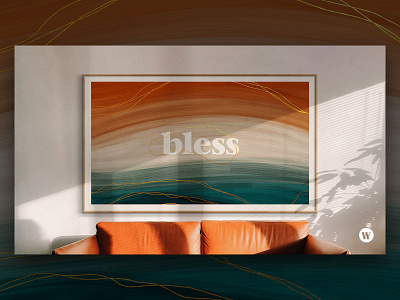 BLESS church design painting sermon sermon art sermon series