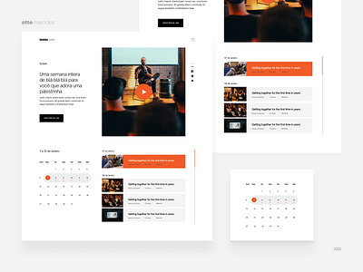 Blablabla Event Landing page app design events flat landingpage minimal ui web website