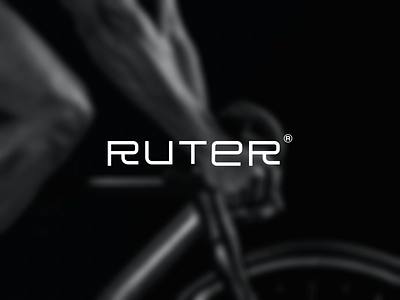 Ruter branding concept art logo typography vector