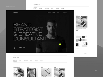 Otto Website 02 design landingpage minimal personal portifolio portifolio ui ux web website