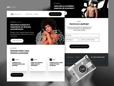 Landingpage Depyl Action design landingpage minimal ui web website