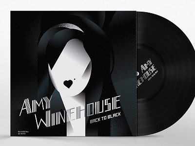 REimagine record cover amy art cover deco depositphotos old record retro vintage winehouse