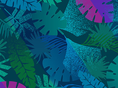 Tropical Leaves Pattern art leaves lines pattern style tropical wallpaper