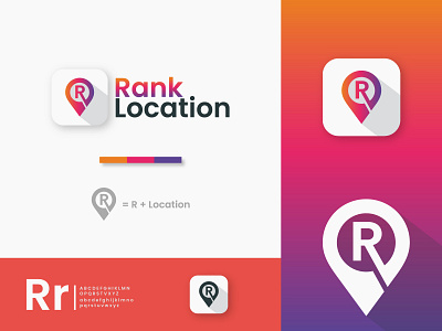 Financial Company Rank Location Logo & App icon Design app art branding design flat icon illustration logo ui vector