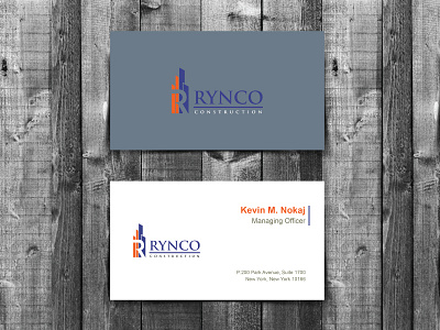 Rynco Company Business Card business card card corporate identity logo print design