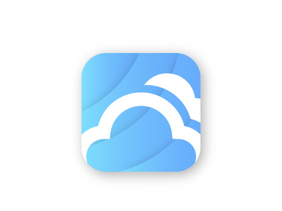 Cloud app icon animation app art atiqurd design dribbble dribble flat icon illustration illustrator ios logo minimal type ui ux vector web website