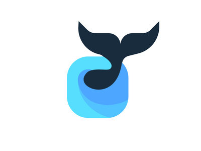 Whale In sea iCON