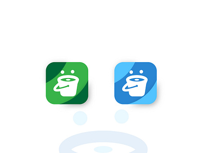 Bucket App icon animation app app icon art branding bucket clean design dribble flat icon illustration illustrator logo minimal ui ux vector web website